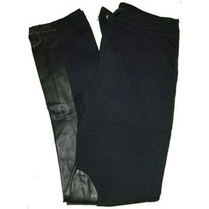 GapKids Girls 12 XL Black leggings w leather